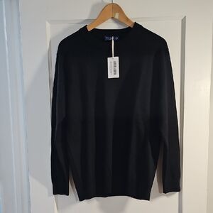 Men's Black Crewneck Sweater